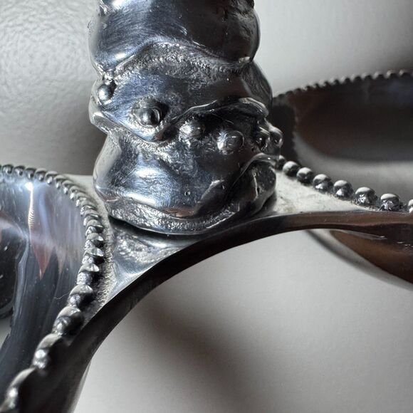 Vintage Mariposa Christmas Tree Double Bowl Serving Dish - Picture 2 of 12